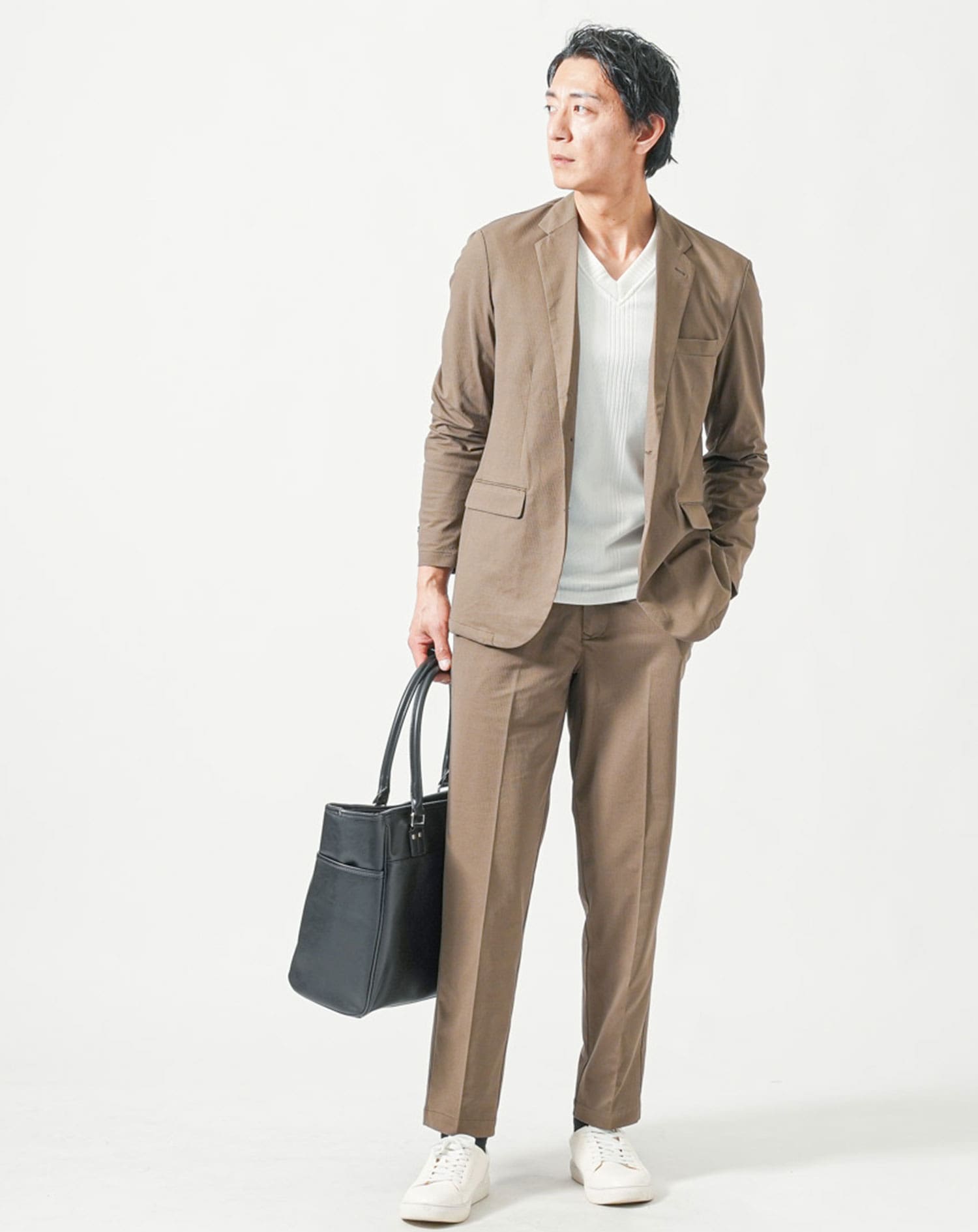 セットアップ マネキン買い ブレサブルクール長袖テーラード