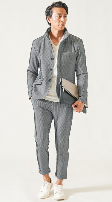 40代メンズにおすすめ、人気ブランドのズボンコーデ例