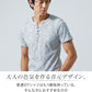 ランダムテレコ素材ヘンリーネック半袖Ｔシャツ