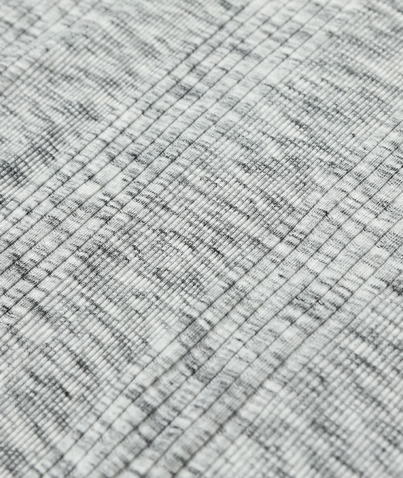 ランダムテレコ素材ヘンリーネック半袖Ｔシャツ