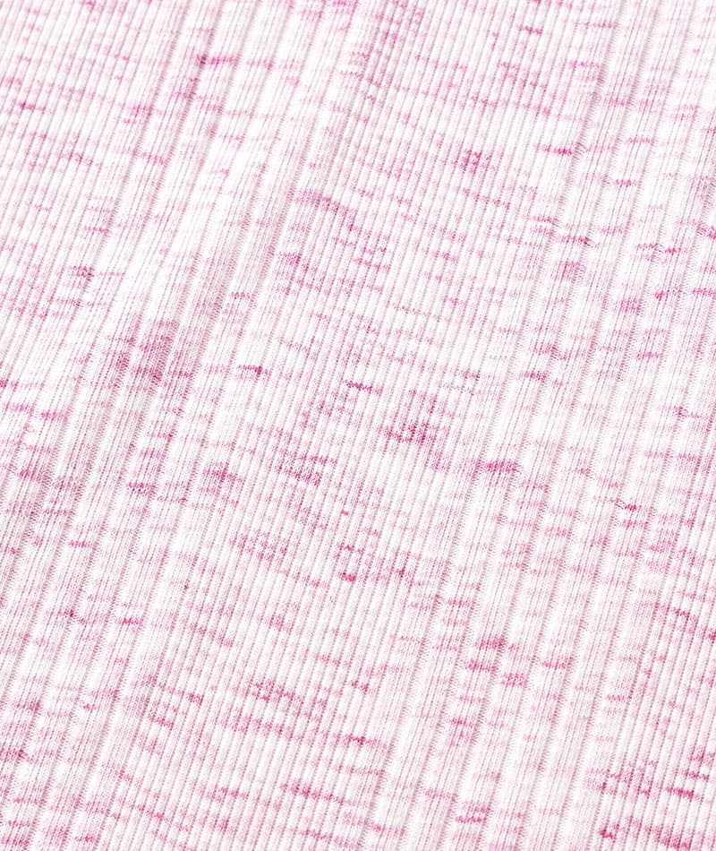 ランダムテレコ素材ヘンリーネック半袖Ｔシャツ