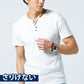 ランダムテレコ素材ヘンリーネック半袖Ｔシャツ