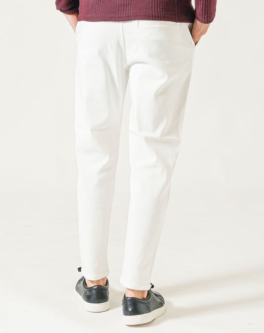 厚手生地ストレッチテーパードチノパンツ