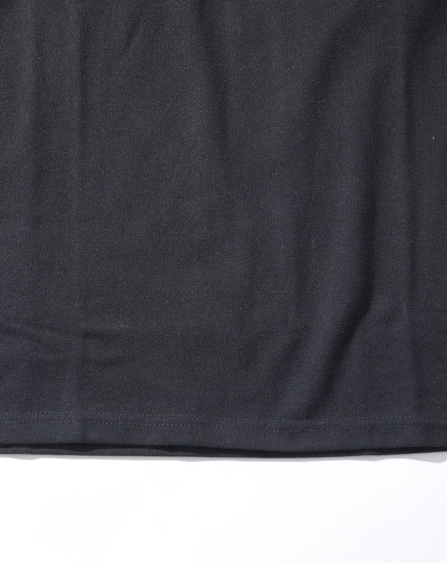 フェイクレイヤードトリコロールライン半袖スキッパーポロシャツ