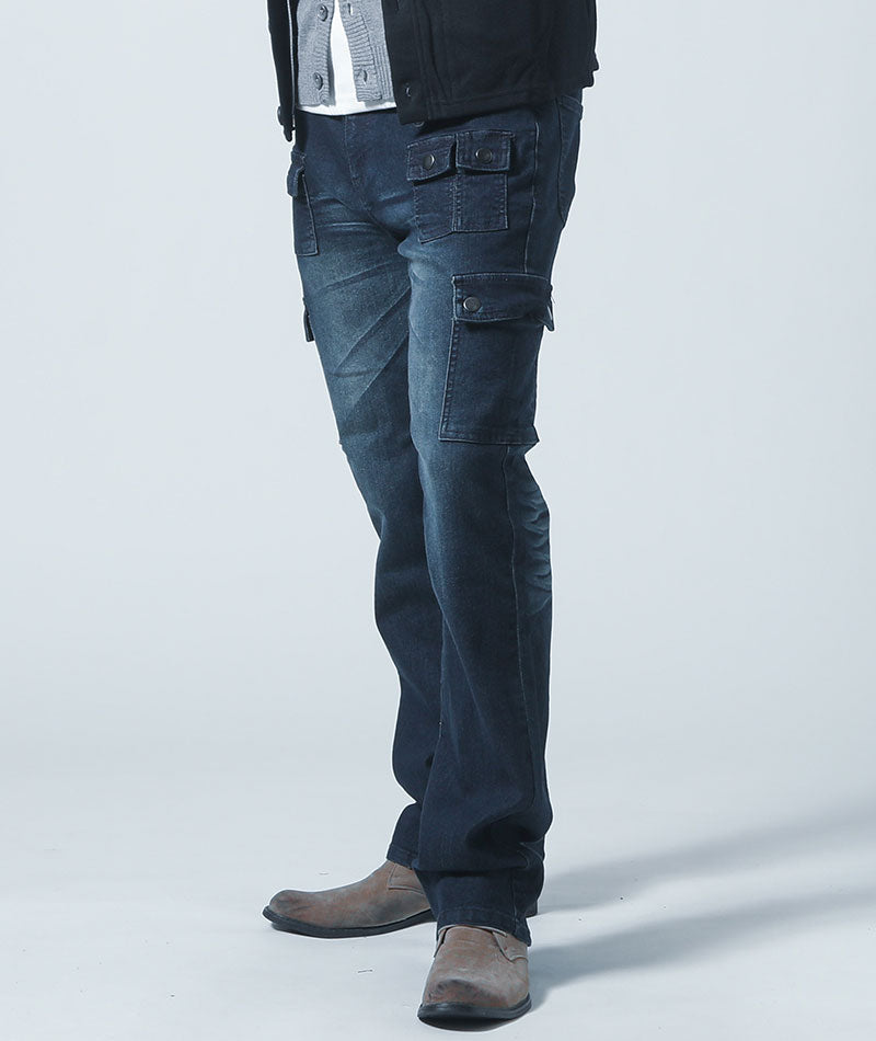 がっちり体型におすすめストレッチ デニム カーゴパンツ メンズ