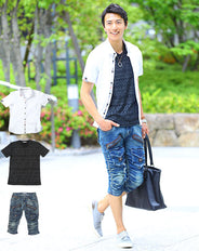 ★セット買い★シャツ×カットソー×クロップドパンツの3点コーデセット　EM