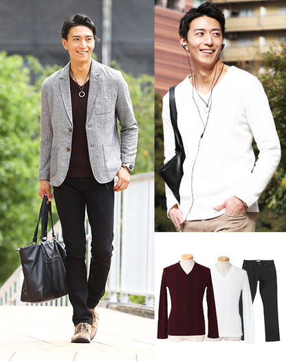 ★セット買い★Tシャツ×Tシャツ×パンツの3点コーデセット　FN