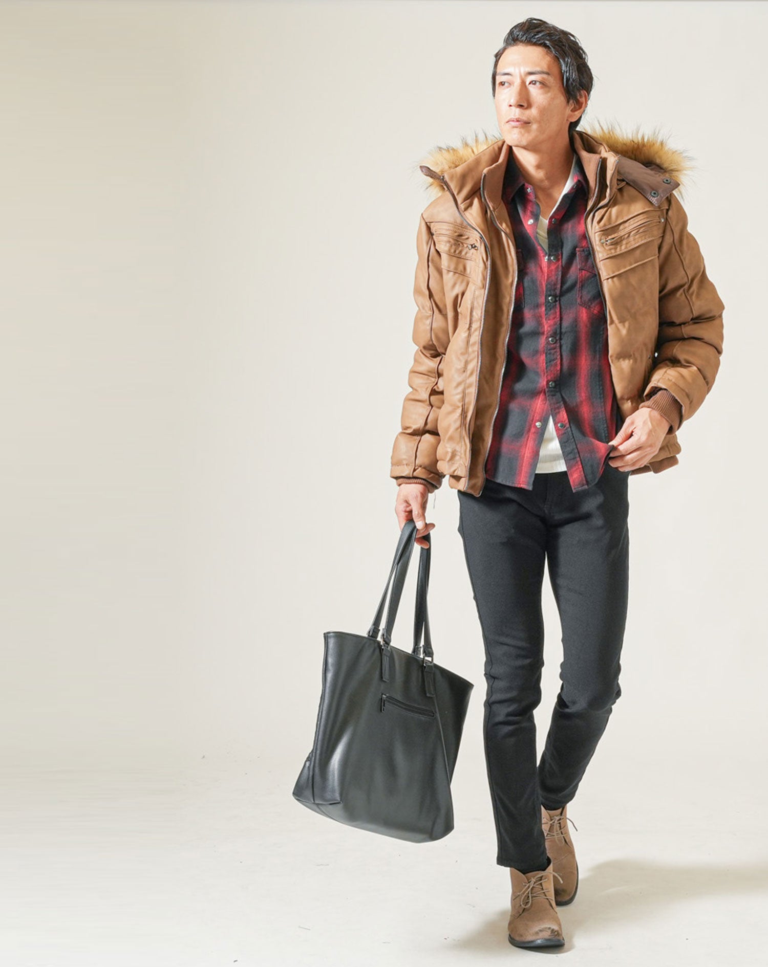 ★セット買い★中綿ジャケット×シャツ×パンツの3点セット　FUの詳細画像