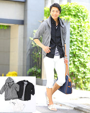 パーカー×2点セット×クロップドパンツ 3点セット R