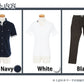 紺ポロシャツ×白Tシャツ×黒パンツのコーディネートセット 204