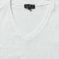脱ぎ着がしやすい！ぐーんと伸びる膨れバイアス柄半袖VネックTシャツ