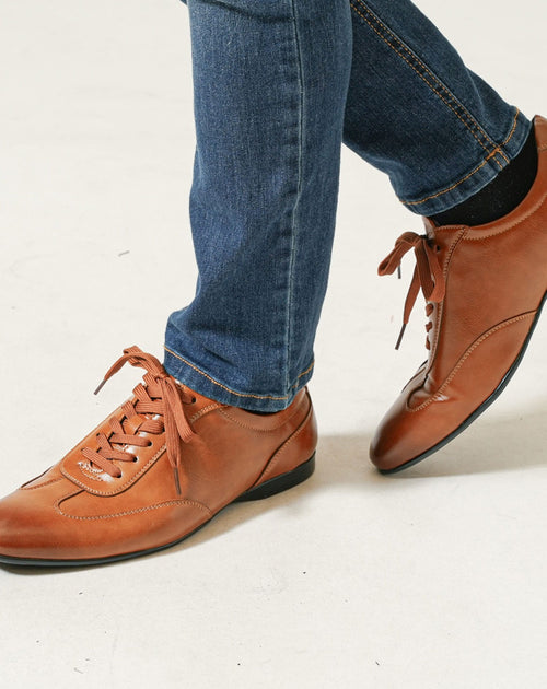 PUレザーローカットモードスニーカー