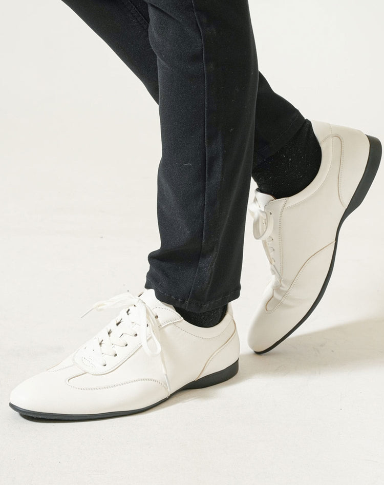 PUレザーローカットモードスニーカー