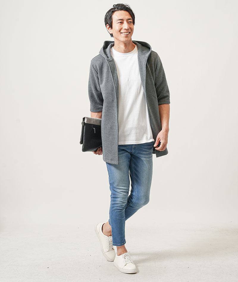 チャコールグレー　H183cmW63kg 着用サイズ:Ｌ