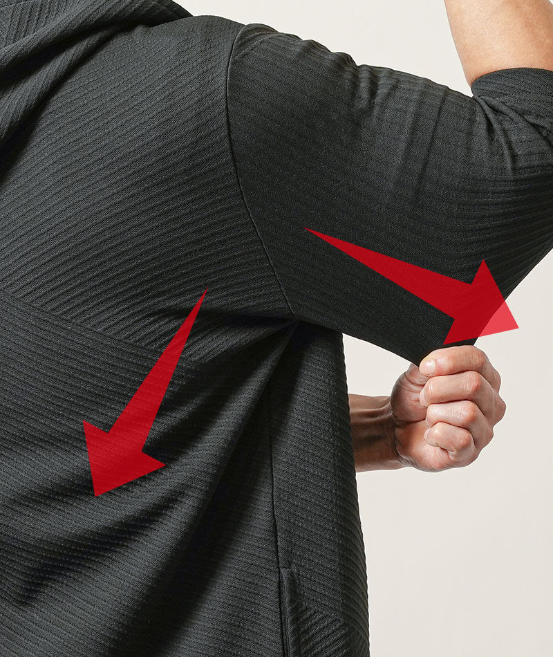 ブラック　H183cmW63kg 着用サイズ:Ｌ