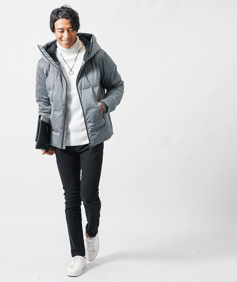 黒パンツに合う暖かい冬アウター