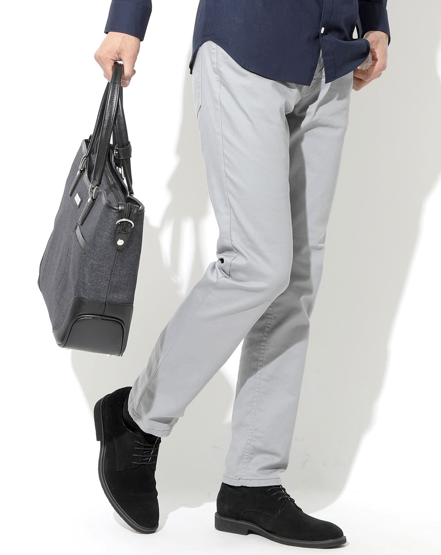 SUPREME グレー チノパン サイズ30 日本製テーパードグレースリムチノパン メンズストレッチ