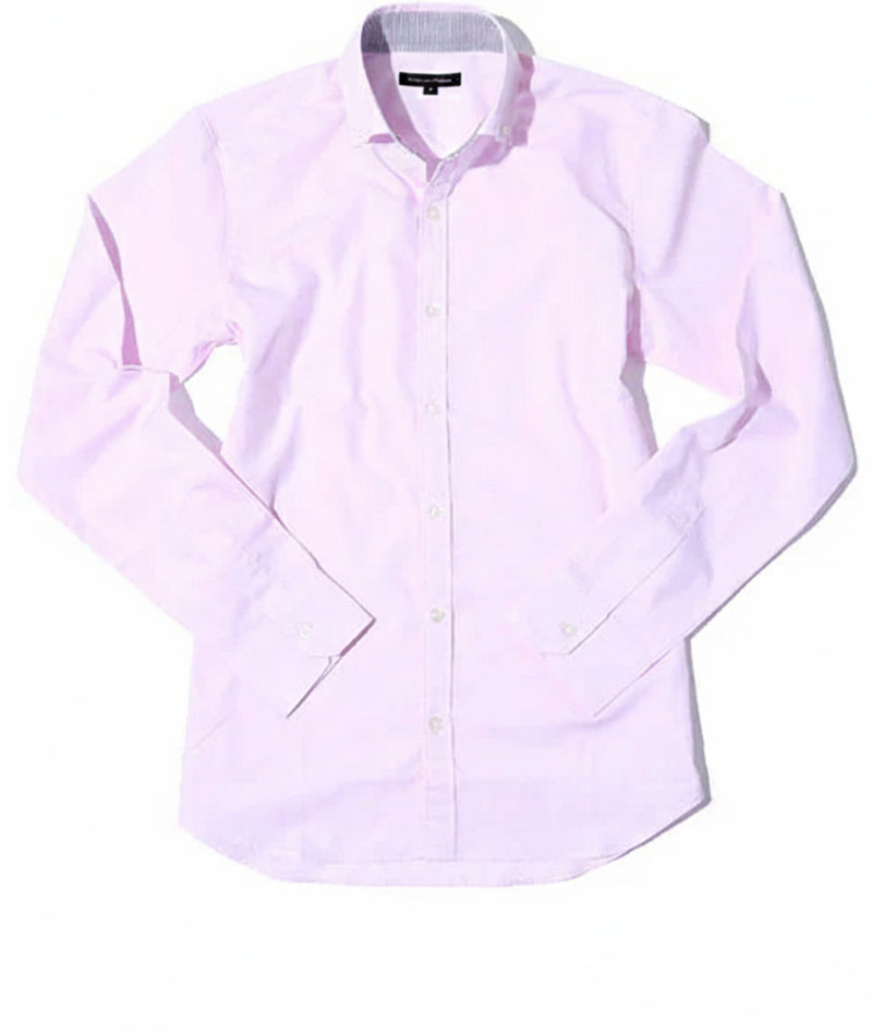 スマートカジュアルデート服3点コーデセット グレー千鳥格子チェックテーラードジャケット×ピンク形態安定長袖ワイシャツ×ネイビーウィンドウペンチェックパンツ biz