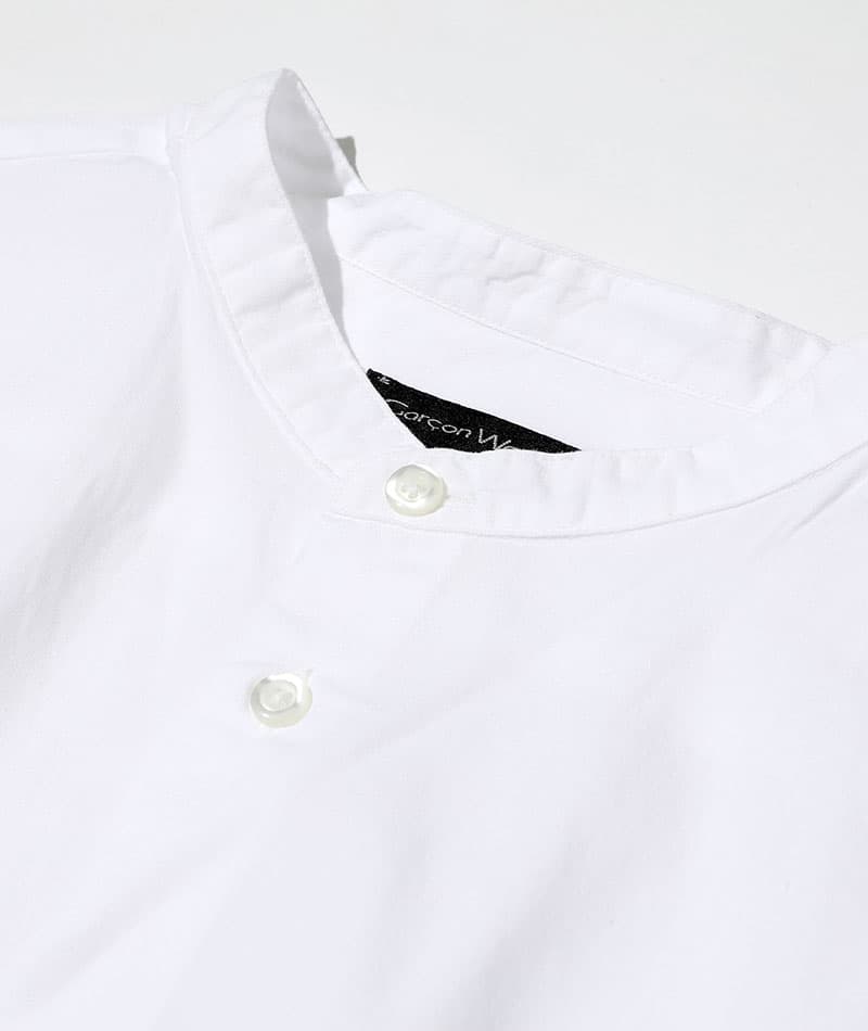 カジュアルデート服3点コーデセット ネイビーストレッチテーラードジャケット×白バンドカラー長袖シャツ×グレースリムストレッチチノパン biz