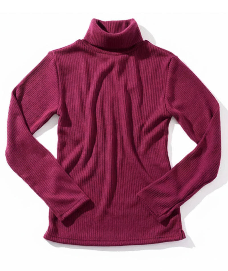 40代メンズ3点コーデセット ネイビーダッフルコート×ワインレッドタートルネックニット×グレーストレッチスリムチノパンツ biz