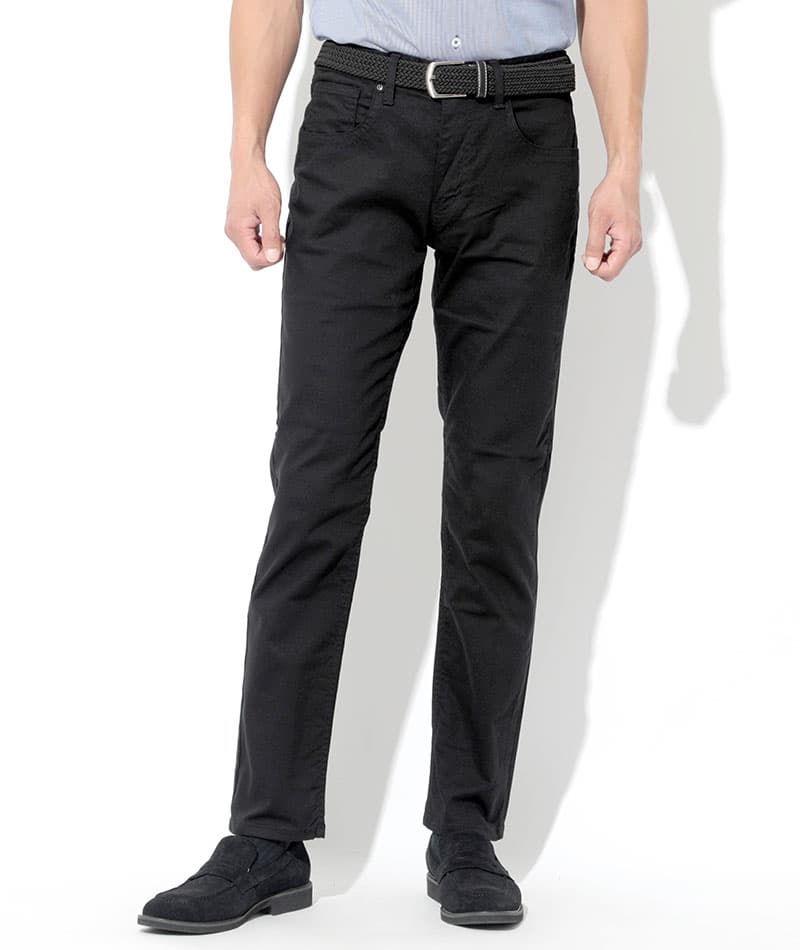 20代メンズ3点コーデセット グレーストレッチジャケット×白長袖Tシャツ×黒スリムパンツ biz