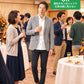 同窓会40代50代の服装3点メンズコーデセット  グレーテーラードジャケット×白シャツ×黒テーパードパンツ