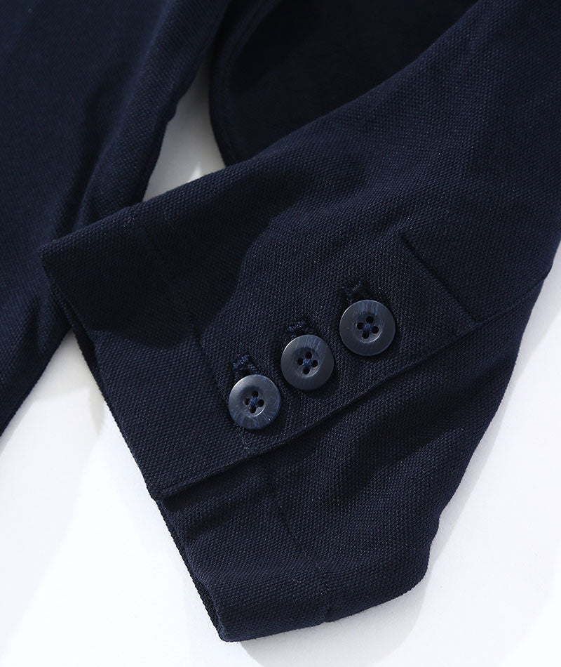 クールマックス7分袖テーラードジャケット×接触冷感半袖Tシャツ　2枚セット