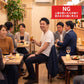 飲み会40代50代の服装3点メンズコーデセット  黒テーラードジャケット×白クルーネックTシャツ×グレースキニーテーパードチノパンツ