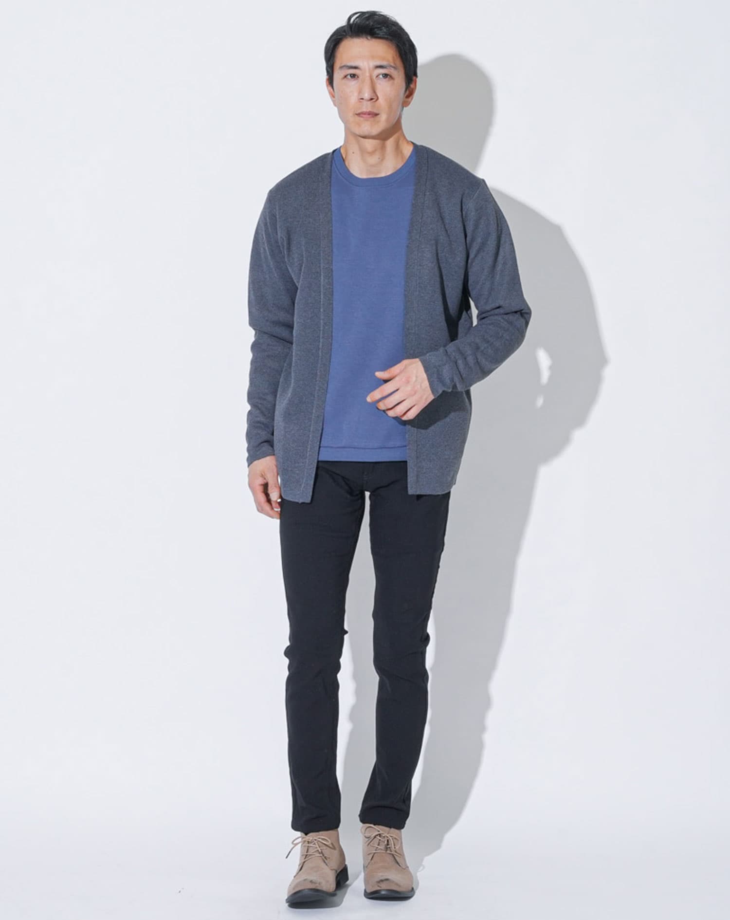 シルケット加工クルーネックトレーナー