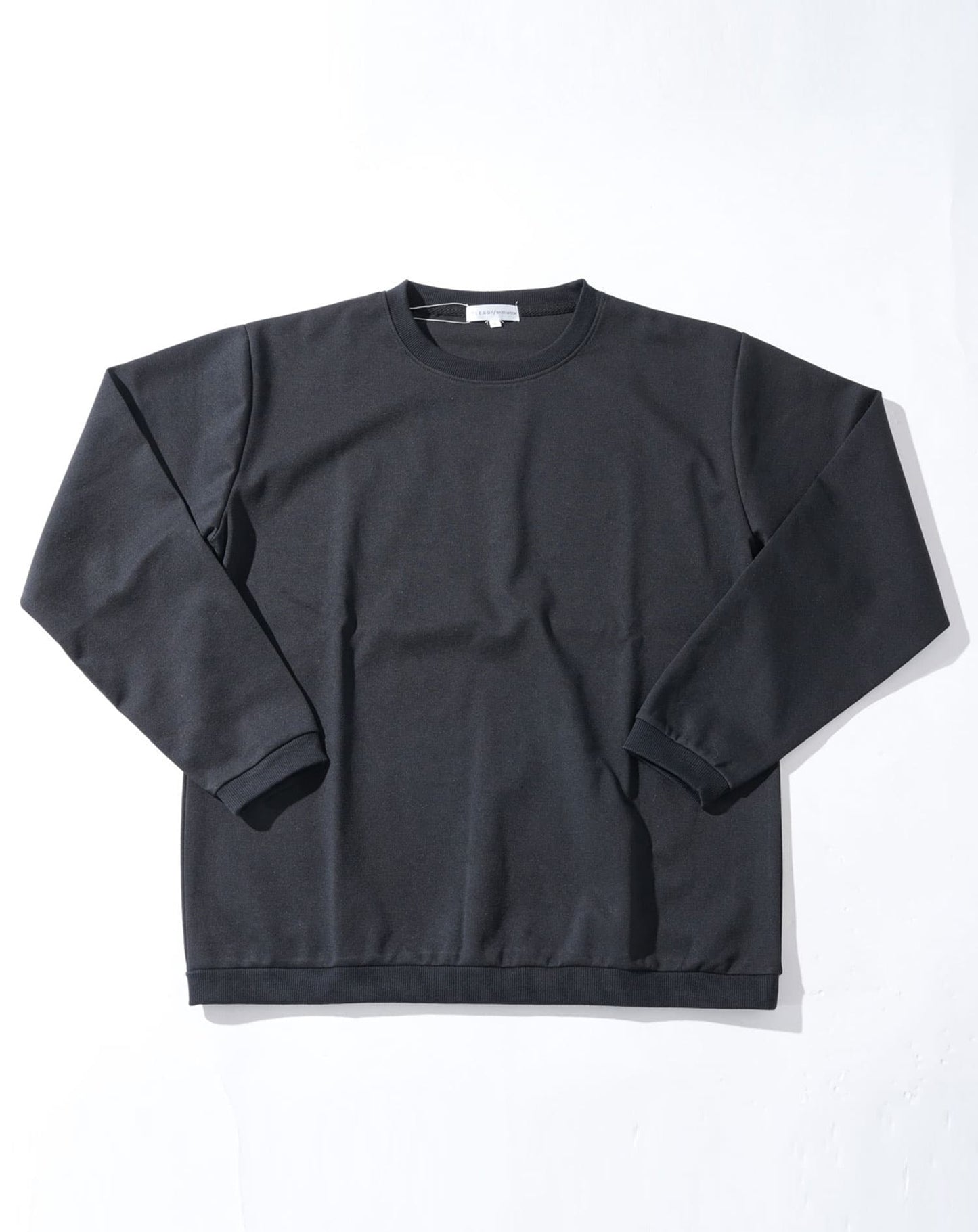 シルケット加工クルーネックトレーナー