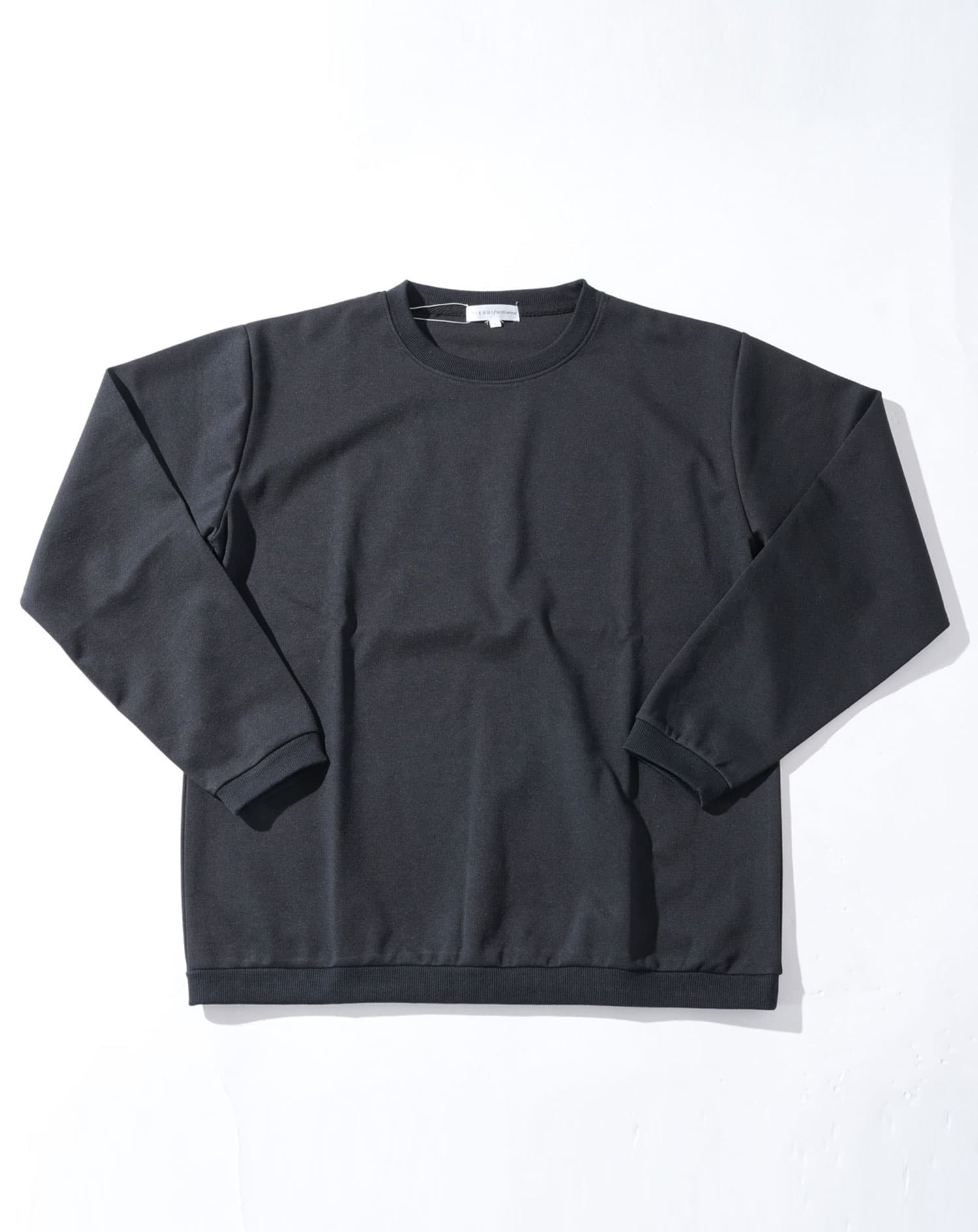 シルケット加工クルーネックトレーナー