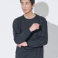 シルケット加工クルーネックトレーナー