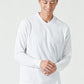 サーモライトうっすらアーガイルVネック長袖Tシャツ