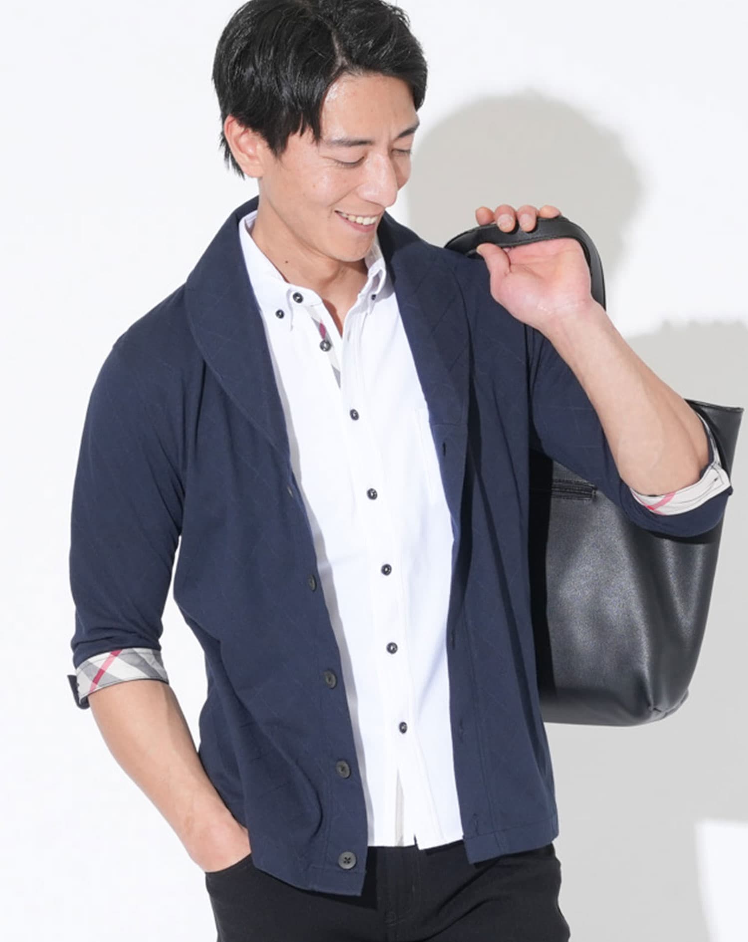 涼しくひんやりクールマックスショールカラー7分袖ジャケット