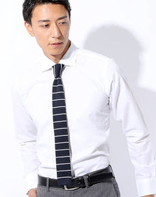 日本製 形態安定ビジネスカジュアルボタンダウン長袖スリムシャツ Designed by Bizfront in TOKYO