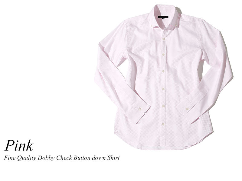 ファインクオリティドビーチェックビジネスカジュアルボタンダウンシャツ 日本製