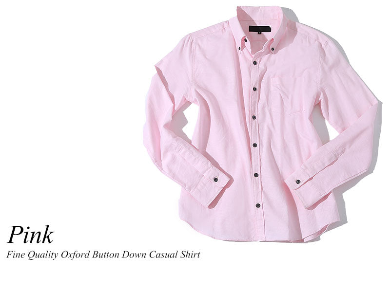 ファインクオリティオックスフォードボタンダウンカジュアルシャツ 日本製