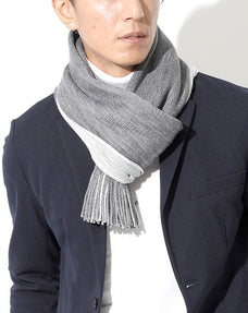 リバーシブル２トーンマフラー 日本製