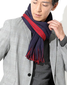 リバーシブル２トーンマフラー 日本製