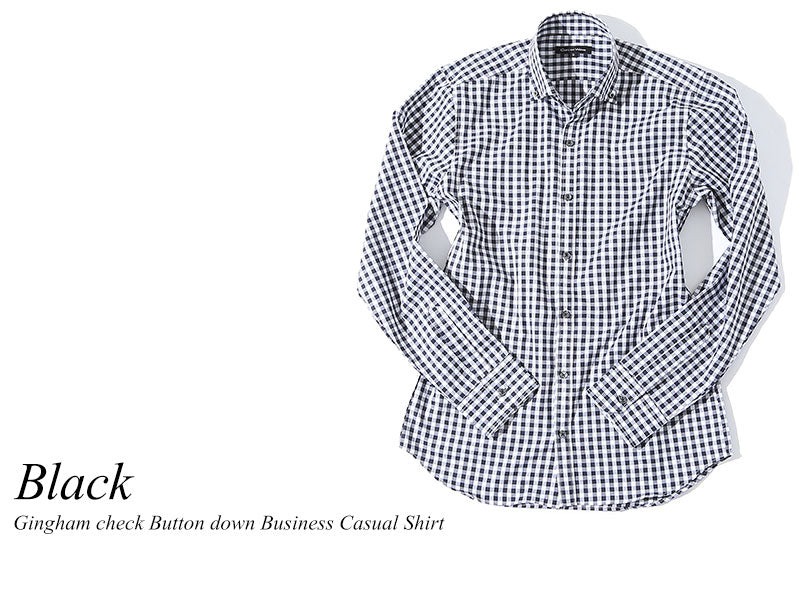 チェック柄のシャツのジャケパンコーデ例