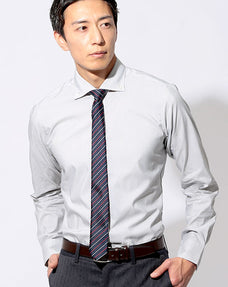 クールマックスシャンブレーローンストライプボタンダウンシャツ日本製