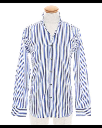 ブロードストライプスキッパーデザインシャツ 日本製