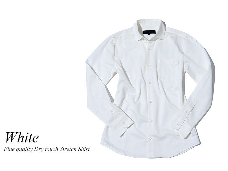 ファインクオリティドライタッチストレッチシャツ 日本製