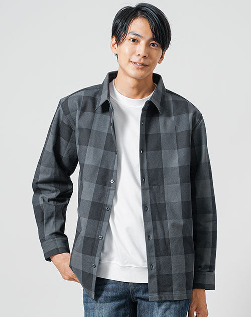 ユニクロUNIQLO メンズ チェックシャツ カジュアル ストリート