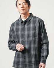 ウエスタン長袖チェックシャツ