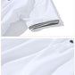 クールマックスダブルカラーラインデザイン台襟半袖スリムポロシャツ Biz