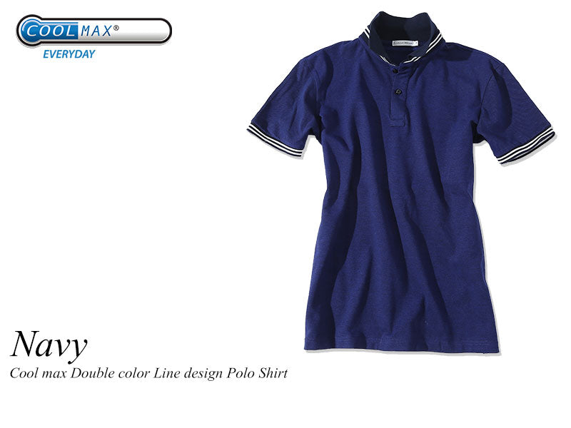 半袖ネイビーポロシャツ