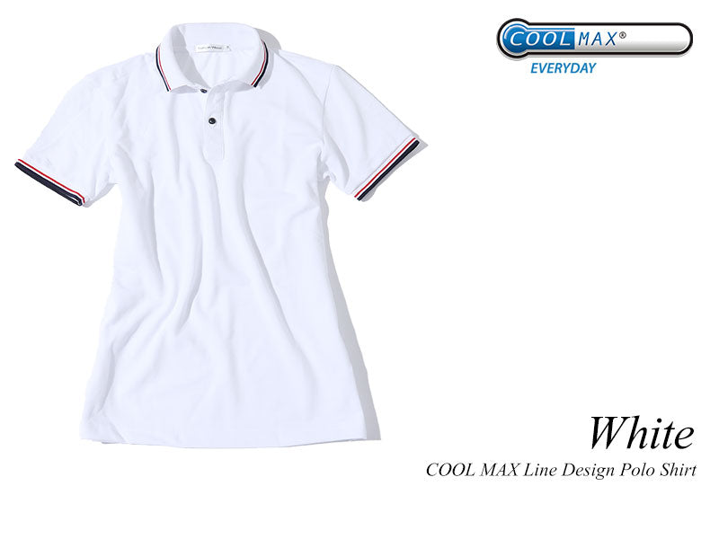 クールマックス白ポロシャツ