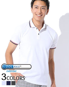クールマックスラインデザインポロシャツ