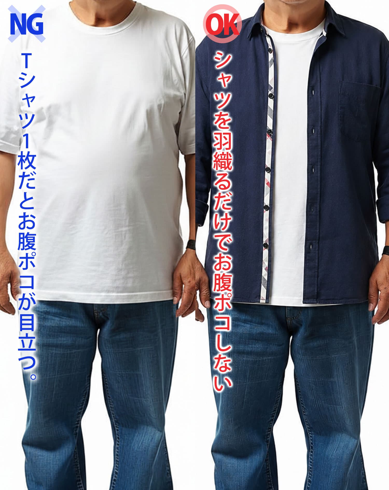 クールマックス素材前開きドライ加工前立てデザインボタンダウン7分袖シャツ